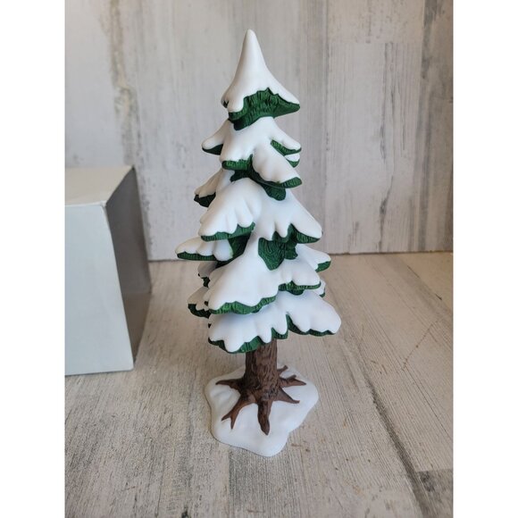 Dept 56 52183 Village porcelain pine large village accessory xmas - Picture 4 of 7